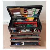 Craftsman (6) Drawer Tool Chest with Lift-Top, Key, and Assorted Contents, 26"w