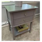 Pair of End Tables with 2 Drawers, 22"x15.5"x28"h