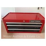 (3) Drawer Craftsman Tool Chest, with Contents, NO Key, 26.5"w