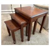 Set of 3 Nesting Tables, 15"-22"h