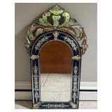 Venetian-style Decorative Wall Mirror, 30"x17"