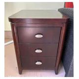 2 Drawer Side Table, 18"x22"x24"h