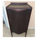 Mahogany Music Cabinet, Antique, 18"x16"x37"h