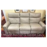 Hooker Furniture Leather Sofa, 2 Motorized Reclining Seats, Purchased in 2018, 86'w