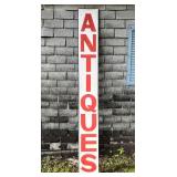 'ANTIQUE' Wood Sign, See Photos for Edge Condition, 96'x12'