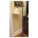Wrought Metal Floor Lamp, 60'h