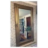 Gold Frame Wall Mirror, Antique, 49'x27'