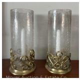 Pair of Candle Holders, 10.5'h