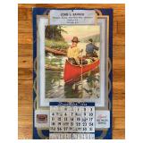 1938 Advertising Calendar, Wayland NY, 17'x10'