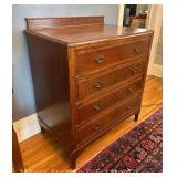 Oak 4 Drawer Dresser, 33'x22'x36'h