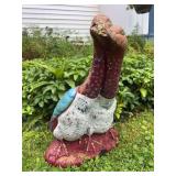 Cement Birds Lawn Decoration, 17'h