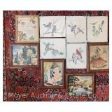 Group of Framed Prints, 8'x10' - 11.5'x10'
