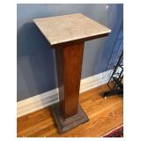 Wooden Pedestal Stand, 12'x12'x36'h