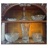 Group of Cut Glass and Crystal, 4'-11'h and 7'-9'w