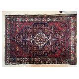 Oriental Rug, Some Loss to Ends, See Photos for Tags on Reverse, 60'x41'