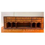 Desk Cubby, Tiger Maple Drawers, Antique, 33.5'x9'x10.5'h
