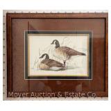 Artist Proof of Canada Geese, Artist Signed, Framed 18'x22'