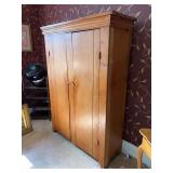 2 Door Country Cupboard, Antique, 47'x17'x65'h