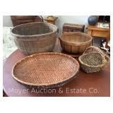 Group of Baskets, 8'-16'w