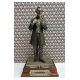 Chilmark 'Abraham Lincoln' Pewter Statue, Limited Edition 212/500, Signed F.J. Barnum, 10.5'h