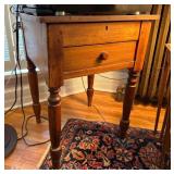 Single Drawer Side Table, Antique, 22'x20'x28'h