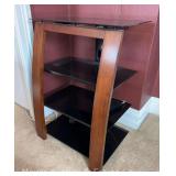 Contemporary TV Stand, 27'x20'x35'h Overall