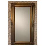 Large Gold Frame Wall Mirror, 49'x27'