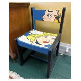 Roy Lichtenstein Painted Side Chair, 16'w