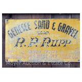 Genesee Sand & Gravel Metal Sign, 15'x21'