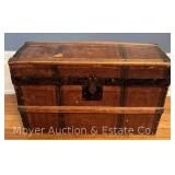 Curved Top Doll Chest, Antique, Cracked Top, 16'x9'x10'h
