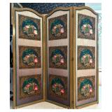 Room Divider, Fabric Panels on Wood Frame, 19.5'w Panels, 60'h