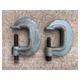 (2) Williams No. 3 Heavy Service C Clamps