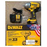 DeWalt 1/2' High Torque Impact Wrench with Battery and Charger