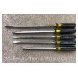 (5) Stanley 100 Plus Screwdrivers