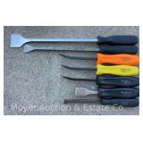 (7) Snap-On Chisels/Pry Bars