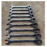 (9) Blue-Point Metric Ratcheting Wrenches, BOERM Series