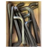 Group of Large Allen Keys, 9/16' - 1'
