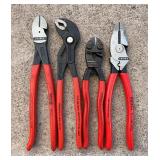 (4) Knipex Snips and Pliers