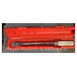 Snap-On Torque Wrench, Model QD2FR75, with Case