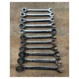 (11) GearWrench SAE Ratcheting Wrenches