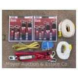 Group of Straps, Harness Lanyards, Etc.