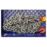 15ft. Chain, 3/8' Hooks on Both Ends
