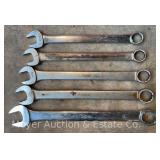 (5) Large Snap-On SAE Combination Wrenches, OEX Series