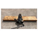 Morgan 10A Woodworking Vise, Attached to Board, 7' Jaws