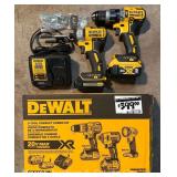 DeWalt Impact and Driver with 2 Batteries, Charger, and Original Box