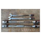 (4) Asst. SAE Snap-On Flex Head Wrenches