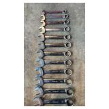 (12) Snap-On SAE Combination Wrenches, OEX Series