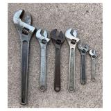 Group of Williams Crescent Wrenches