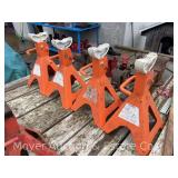 (4) Central Machinery 12 Ton Jack Stands