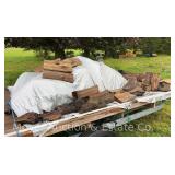 Group of Firewood on Boat Trailer, Trailer Sold Separately